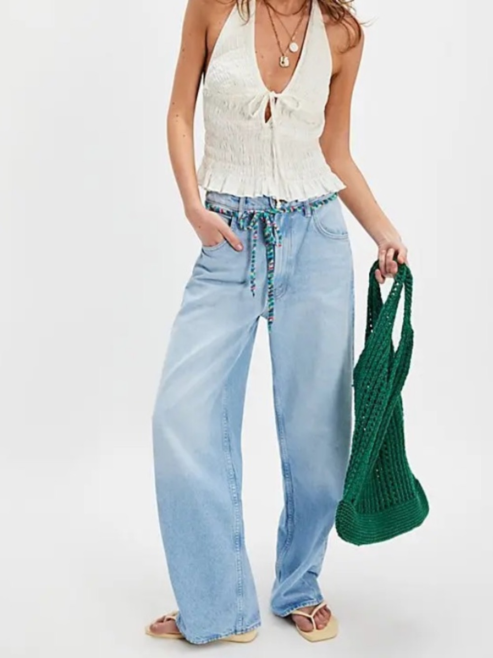 NWT MOTHER Snacks The Shoelace Fun Dip Nerdy Jeans!